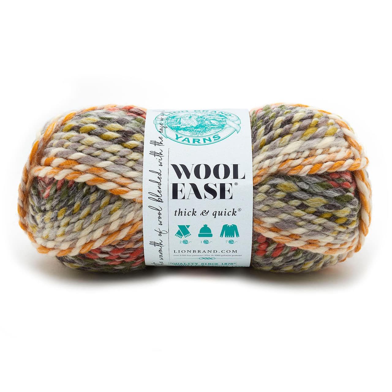 15 Pack: Lion Brand® Wool-Ease® Thick & Quick® Yarn, Prints, Stripes & Metallics
